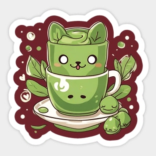 matcha green tea Sticker
